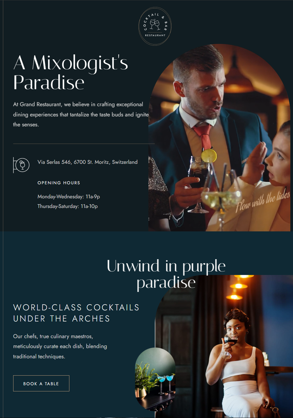 Restaurant Paradise: A Captivating Dining Experience – Full Website Design Project